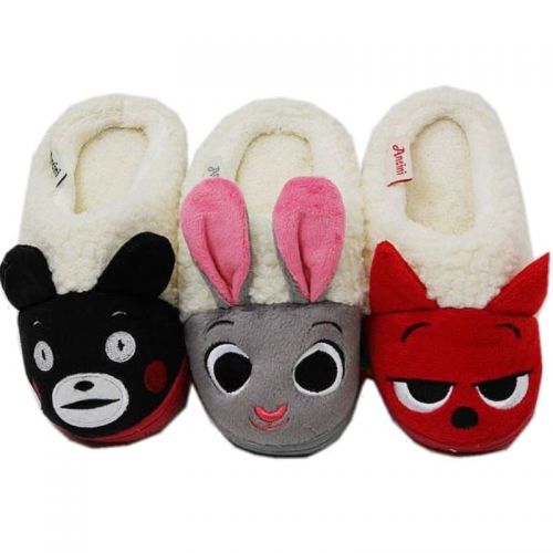 Chaussons enfants en pour hiver - semelle caoutchouc antidérapant Ref 1004598