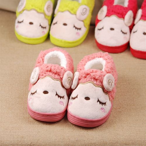 Chaussons enfants en Cuir spatial pour hiver - semelle caoutchouc Ref 1004715