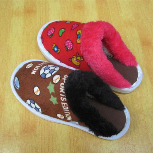 Chaussons enfants en tissu Sequin pour hiver - Ref 1004740