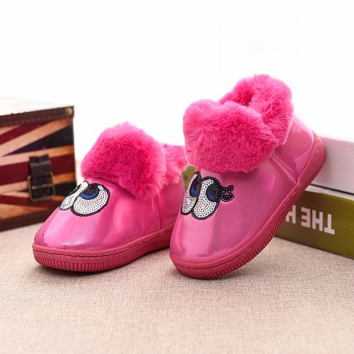 Chaussons enfants pour hiver - semelle caoutchouc antidérapant Ref 1004798