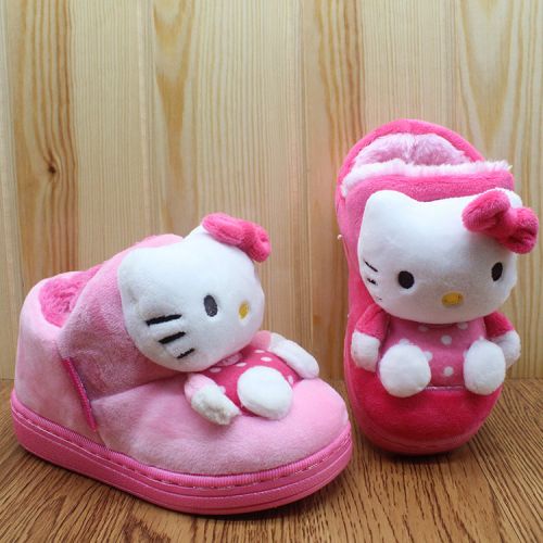 Chaussons enfants en HELLOKITTY pour hiver - semelle caoutchouc antidérapant Ref 1005345