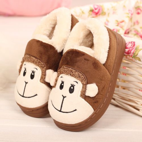 Chaussons enfants en de vache, Nubuck, pour hiver - semelle caoutchouc Wear Ref 1005538