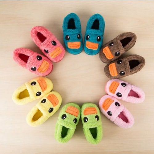 Chaussons enfants en pour hiver - semelle caoutchouc Ref 1006128