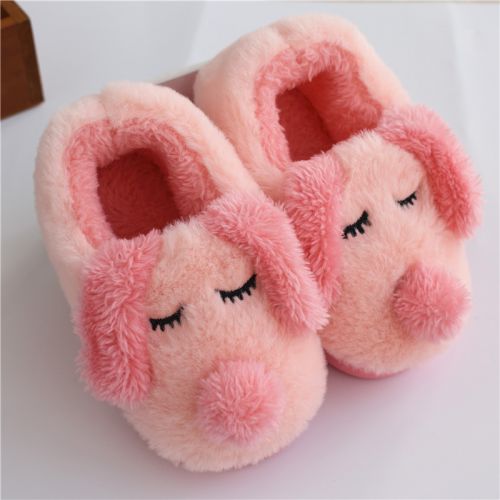Chaussons enfants en pour hiver - semelle caoutchouc antidérapant Ref 1006251