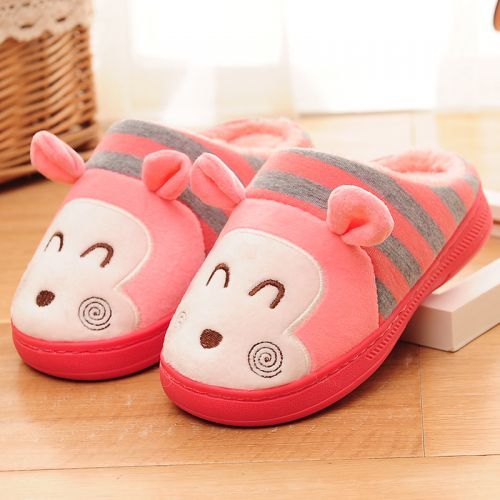 Chaussons enfants en coton pour hiver - semelle caoutchouc Ref 1006396