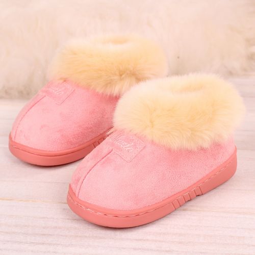 Chaussons enfants en de vache, Nubuck, OPPP pour hiver - semelle caoutchouc Wear Ref 1006403