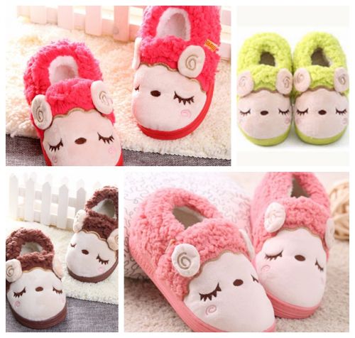 Chaussons enfants en pour hiver - semelle caoutchouc Ref 1006499