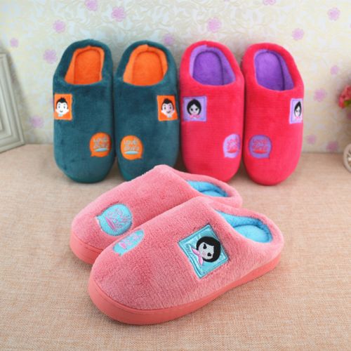 Chaussons enfants en velours côtelé pour hiver - semelle caoutchouc Wear Ref 1006618