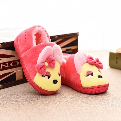 Chaussons enfants en pour hiver - semelle caoutchouc antidérapant Ref 1006686
