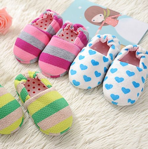 Chaussons enfants en pour printemps - semelle plastique Ref 1006863