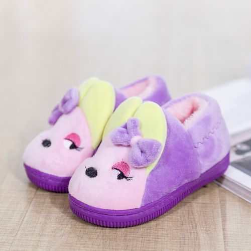 Chaussons enfants en pour hiver - semelle plastique Ref 1007370
