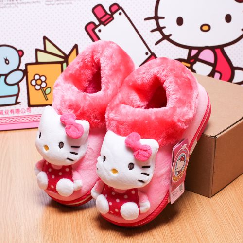 Chaussons enfants en HELLO KITTY pour hiver - semelle caoutchouc Ref 1007471