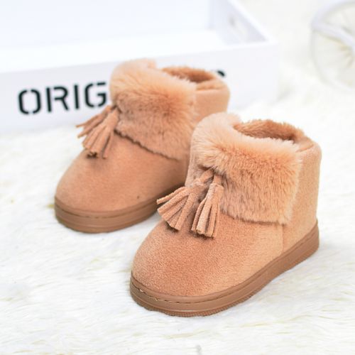 Chaussons enfants en de vache, Nubuck, FANWAY pour hiver - semelle EVA Ref 1007758