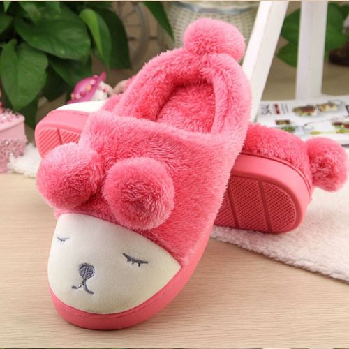 Chaussons enfants en pour hiver - semelle caoutchouc Ref 1008046