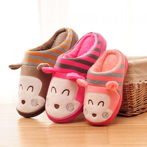 Chaussons enfants en coton pour hiver - semelle caoutchouc antidérapant Ref 1008149