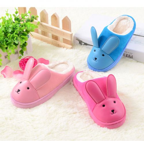 Chaussons enfants en similicuir pour hiver - semelle plastique Ref 1008184