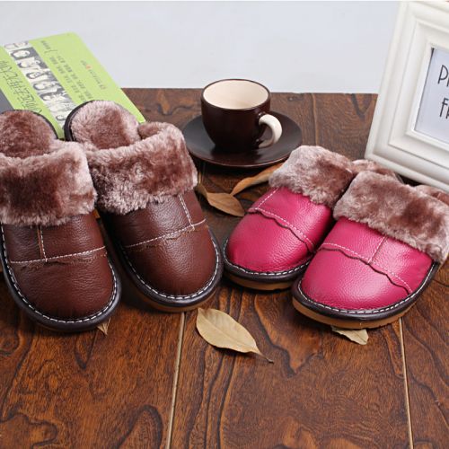 Chaussons enfants en cuir pour hiver - Ref 1008277