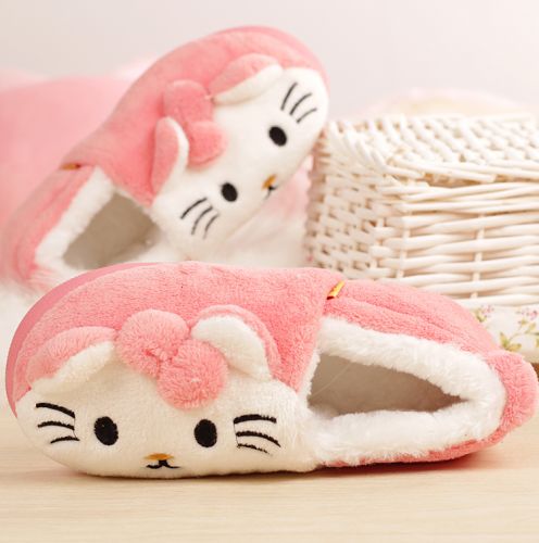 Chaussons enfants en pour hiver - semelle caoutchouc antidérapant Ref 1008603