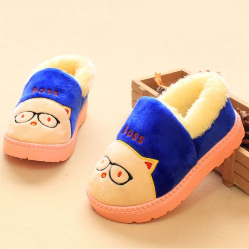 Chaussons enfants en pour hiver - semelle caoutchouc naturel Ref 1008712