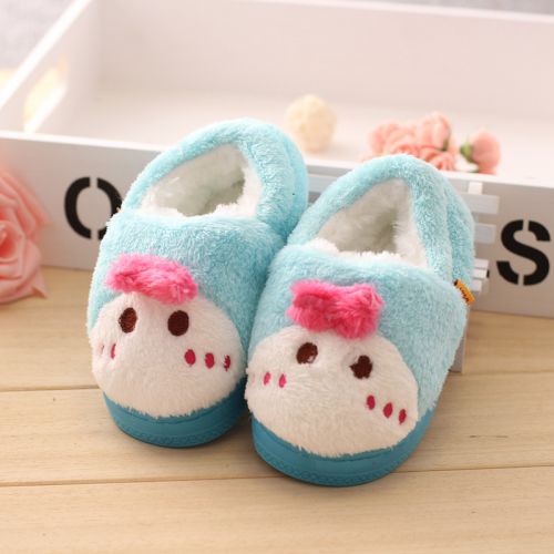 Chaussons enfants en coton pour hiver - semelle plastique Ref 1008861