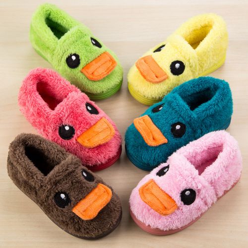 Chaussons enfants en pour Toute saison - semelle caoutchouc Ref 1008918