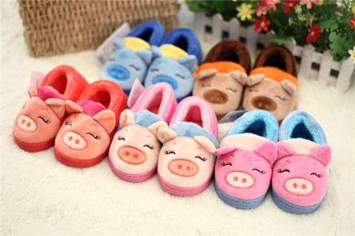 Chaussons enfants en pour hiver - semelle caoutchouc Ref 1009009