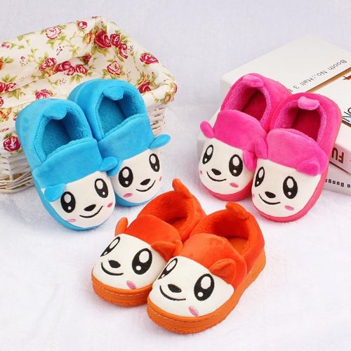 Chaussons enfants en pour hiver - semelle caoutchouc Ref 1009398