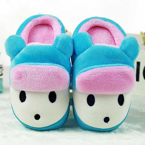 Chaussons enfants en pour hiver - semelle caoutchouc antidérapant Ref 1009628