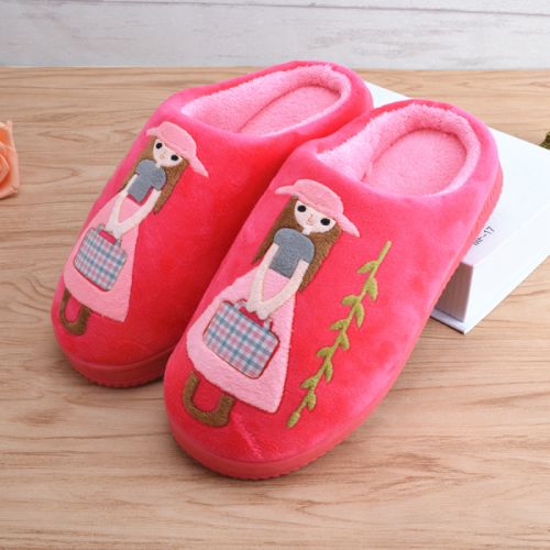 Chaussons enfants en pour hiver - semelle caoutchouc antidérapant Ref 1009840