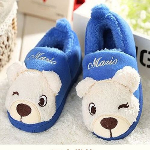 Chaussons enfants en pour hiver - semelle caoutchouc antidérapant Ref 1010252
