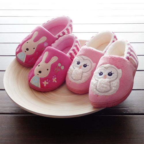 Chaussons enfants en pour hiver - semelle caoutchouc antidérapant Ref 1010461