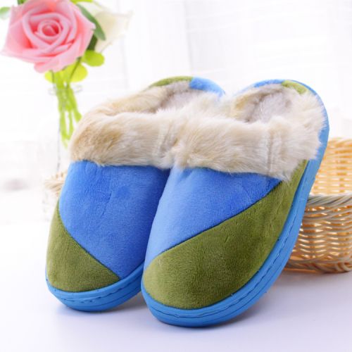 Chaussons enfants en satin pour hiver - semelle caoutchouc Ref 1011463