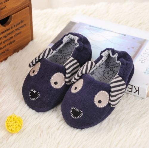 Chaussons enfants en coton pour hiver - semelle plastique Ref 1011715