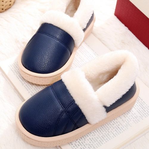 Chaussons enfants en similicuir pour hiver - semelle caoutchouc Wear Ref 1012341