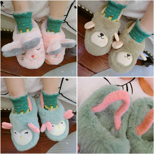 Chaussons enfants en pour hiver - semelle caoutchouc naturel Ref 1012509