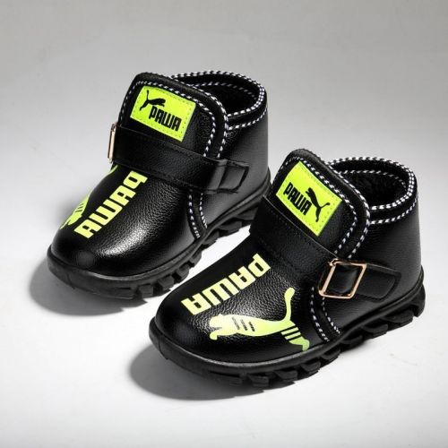 Chaussons enfants en coton pour hiver - semelle plastique Ref 1012988