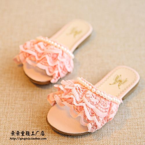 Chaussons enfants en satin pour été - Ref 1013182