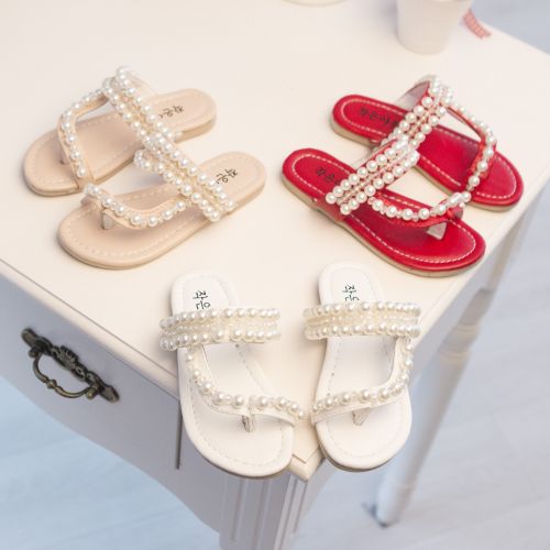 Chaussons enfants en similicuir pour été - semelle plastique Ref 1013207