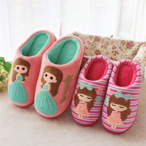Chaussons enfants en pour hiver - semelle plastique Ref 1013442