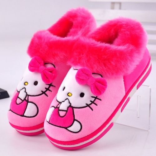 Chaussons enfants en HELLOKITTY pour hiver - semelle caoutchouc antidérapant Ref 1013596