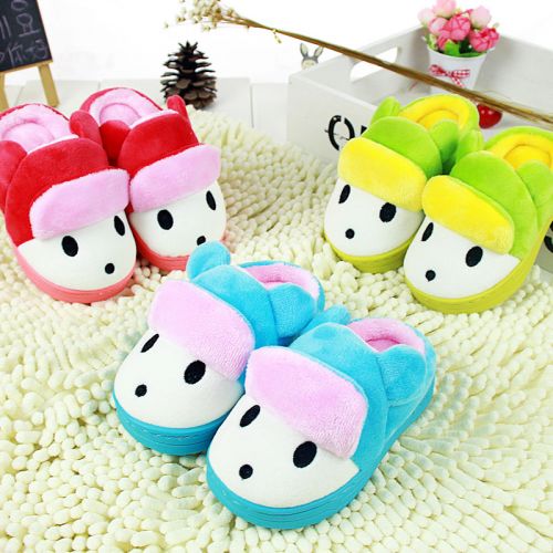 Chaussons enfants en pour hiver - semelle caoutchouc antidérapant Ref 1013608
