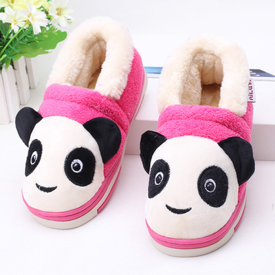 Chaussons enfants en pour hiver - semelle caoutchouc Ref 1013833