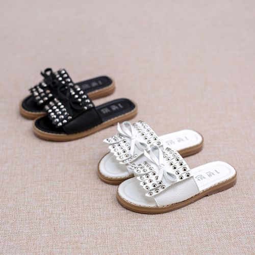 Chaussons enfants en Cuir spatial - Ref 1013903