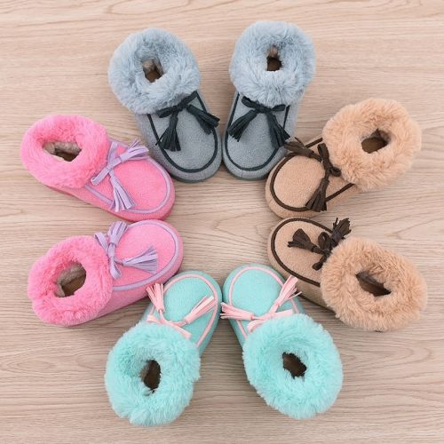 Chaussons enfants en CHEERFUL MARIO pour hiver - semelle caoutchouc antidérapant Ref 1014013