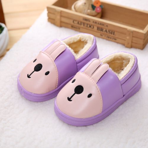 Chaussons enfants en Cuir spatial pour hiver - Ref 1014031