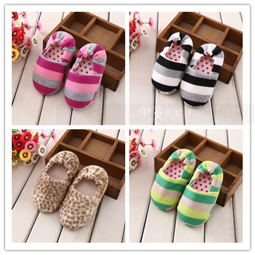 Chaussons enfants en coton pour Toute saison - semelle caoutchouc antidérapant Ref 1014569
