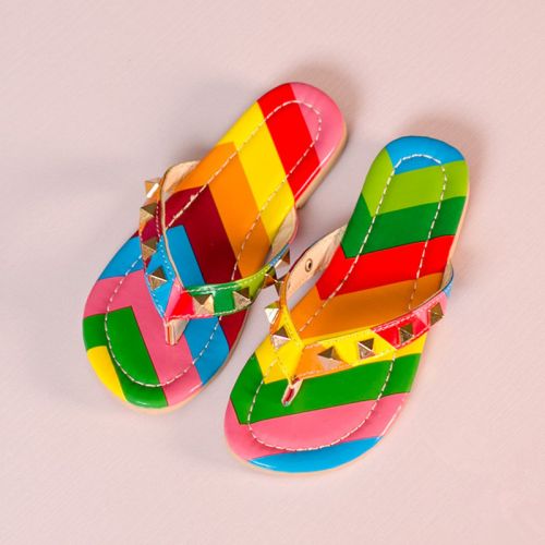 Chaussons enfants en cuir synthétique pour été - semelle caoutchouc Ref 1014630