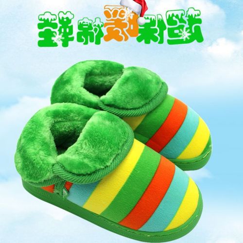 Chaussons enfants en coton pour hiver - semelle caoutchouc Ref 1014805