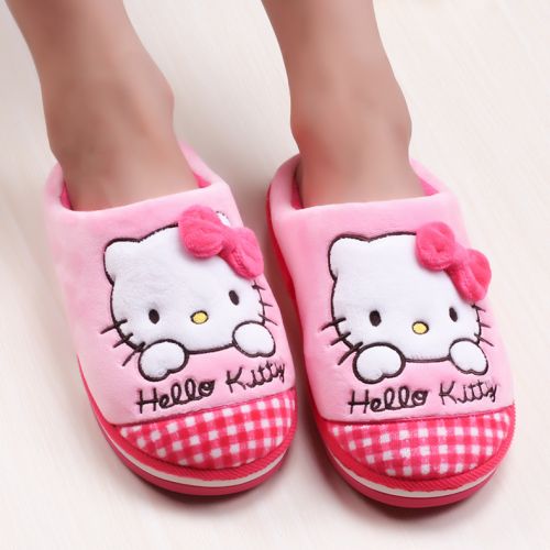 Chaussons enfants en HELLO KITTY pour hiver - semelle caoutchouc Ref 1014989