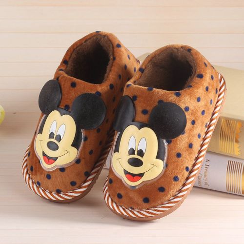 Chaussons enfants en pour hiver - semelle caoutchouc Ref 1015005